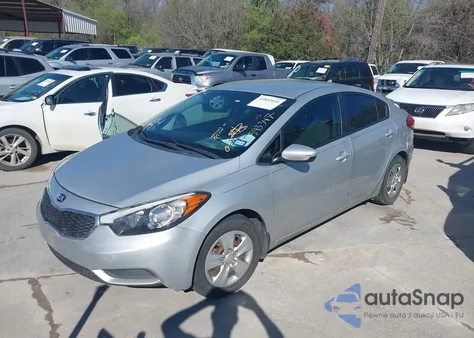 2016 Kia Forte Lx из США, поврежденный, VIN KNAFK4A6XG5543347